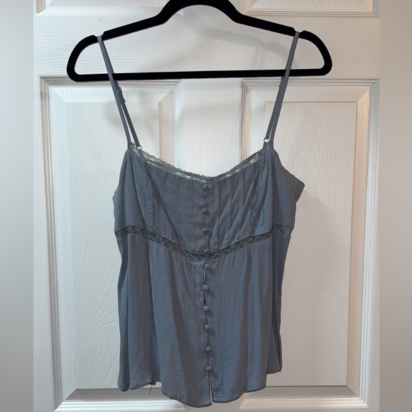 Wild fable trim babydoll cami slate blue - Picture 4 of 6